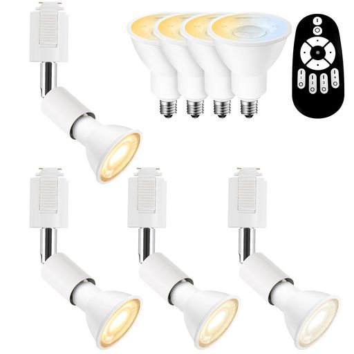 導管線路用注目の的 4個仕掛ける導管線路点火装置 E11口金 LED照明ランプ付き添い人 調光調色 6W 角度合わせる能力のある 遠さ取りまわし 常夜灯 LED白熱電球+物の具 遠隔操作付き添い人 上昇限度点火装置 白いこと