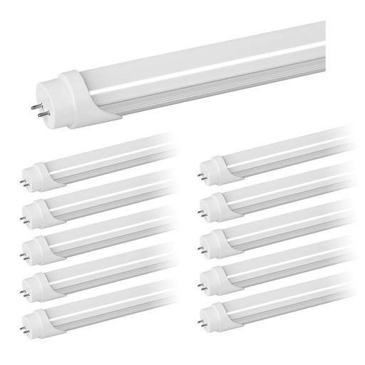 LED螢光灯40W形直管螢光灯120糎22W昼光色6000k高明快さ2800LM【超省エネ印字機】led螢光管高温発光式工事不必要照明装置2年引き請ける(10本)