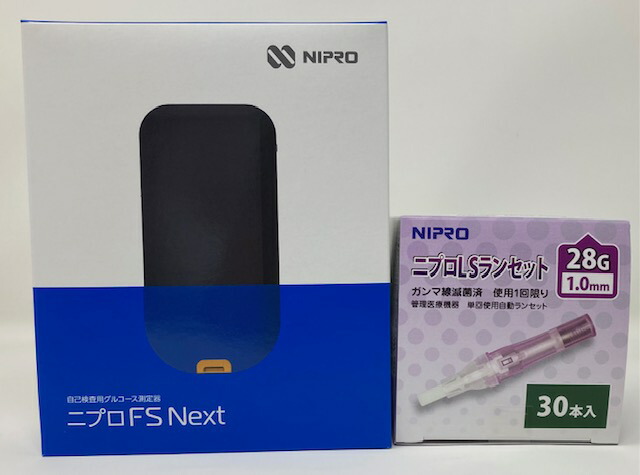 自分自身精神測定検査用ブドウ糖位置づける器 ニプロ FS Next 本体 血糖値位置づける器 LS幽客書き割り 28G 1.0粍 30本入 1箱書き割り 【位置づける検出器 別売:ニプロFS血糖検出器 点火装置】