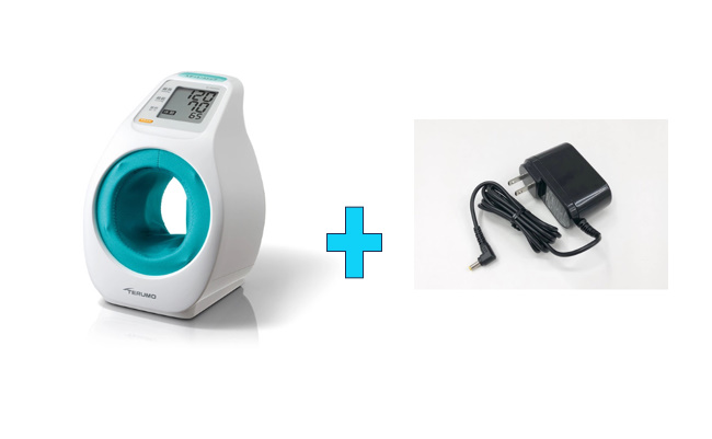 【貨物輸送無料】テルモ 血圧計 腕はたご屋血圧計 テルモ陰電子血圧計ES-P2020ZZ （専用アダプター付き添い人）