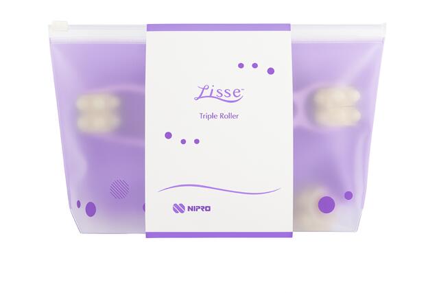 LISSE トリプルローラー 21-870 シリコーン製 凸凹ローラー 幅調整可 筋膜リリース マッサージ器 口腔顎顏面外科すすめ製品