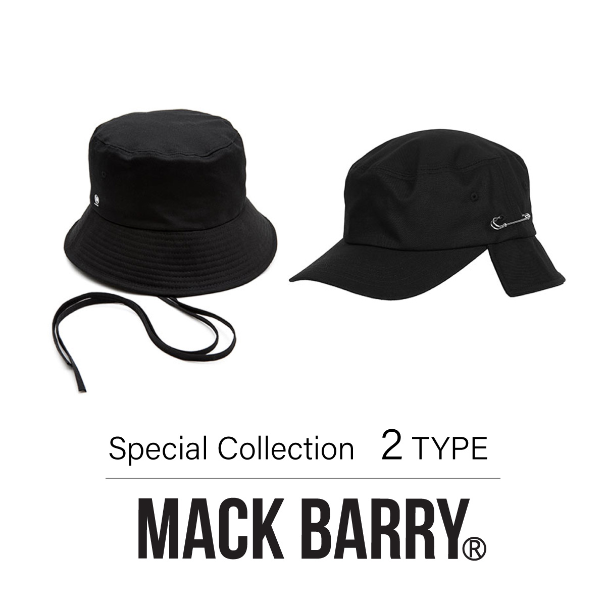 【楽天市場】【あす楽対応】MACK BARRY バケットハット バケハ