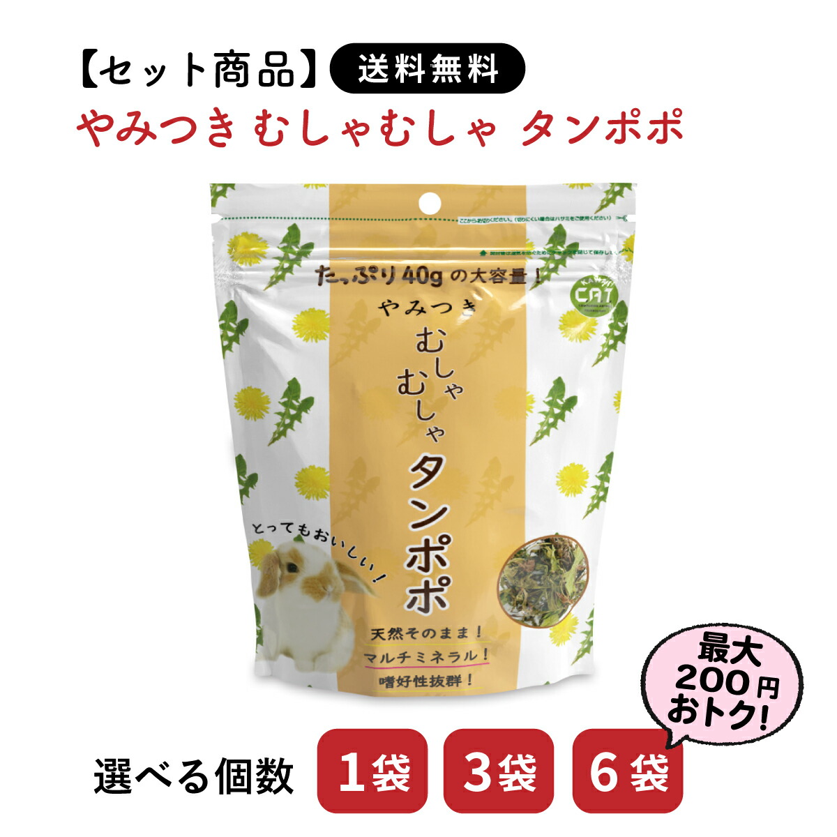 楽天市場】やみつきむしゃむしゃオオバコ 40g カワイ たんぽぽ 楽天市場】やみつきむしゃむしゃオオバコ 40g カワイ たんぽぽ
