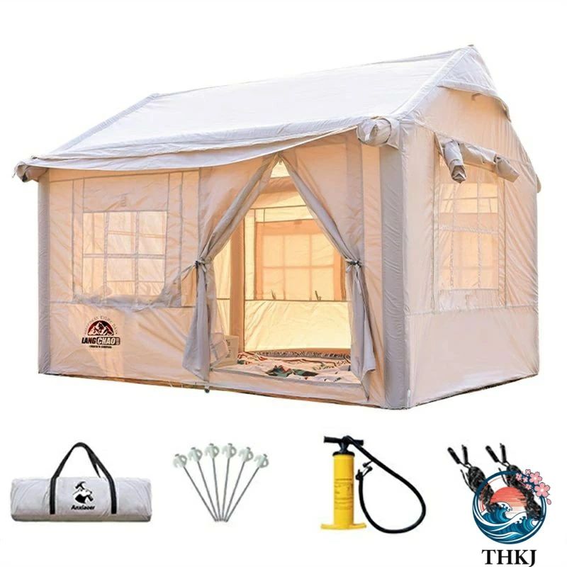 【全品5%ポイント】インフレータブルテント エアーテント 折りたたみ式大型テント インフレータブル キャンプテントハウス 防水日焼け防止テント 収|オンラインショップロード