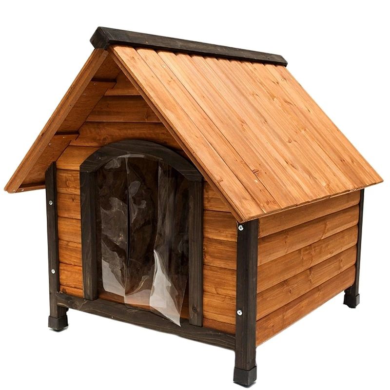 犬小屋 ペット犬小屋 木製ペット犬小屋 屋外 耐候性 防水 ペットハウス 天然木製犬小屋 床上げ式｜オンラインショップロード 34,678円