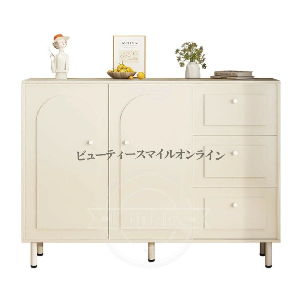 キャビネット サイドボード 収納チェスト 扉付きスリム設計 大容量収納棚 幅120cm 高さ95cm 奥行34cm コンパクト省スペース リビング ダイニング 玄関 洗面所 多用途 衣類 洋服 本 食品 収納箪笥 組立簡単 北欧風 おしゃれ 家庭用 プロ｜オンラインショップロード
