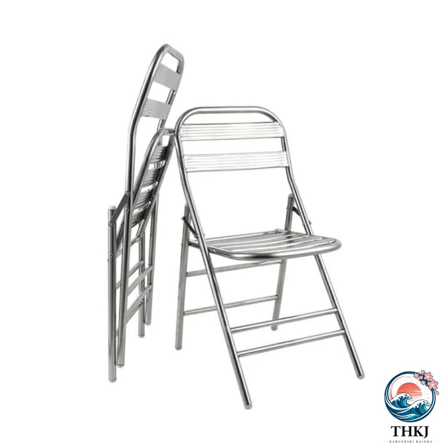 折りたたみチェア パイプ椅子 ステンレス製 軽量 ミーティングチェア 会議椅子 アウトドアチェア 通気性 オフィスイス 背もたれ ダイニングチェア 耐荷重 150kg｜オンラインストア　サリー 21,495円
