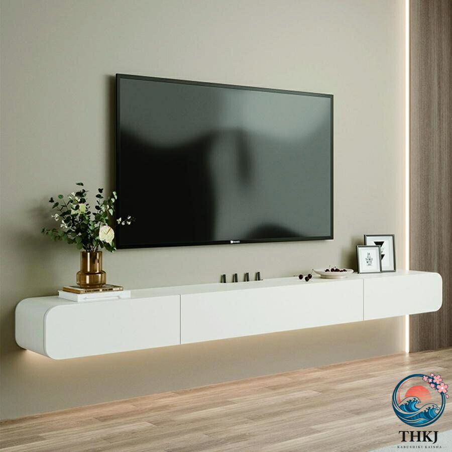 テレビ ローボード フローティングテレビ台 テレビフローティングシェルフ テレビ台 壁掛け式 120 160cm ウォールマウントメディアコンソール ホワイトフ｜オンラインストア　サリー