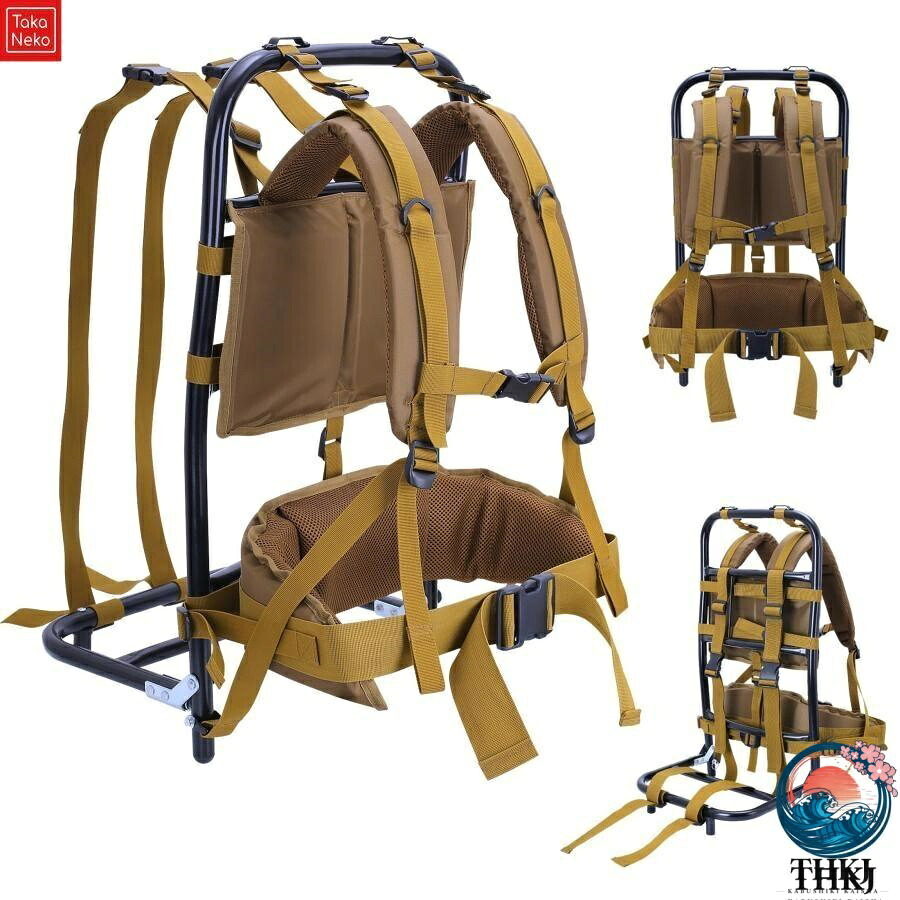 超荷重 75kg 背負子 キャリー 軽量 背負う補助具 背負い子 背負投 釣りや登山に適する 背負い持ち しょいこ 折りたたみ可能｜オンラインストア　サリー
