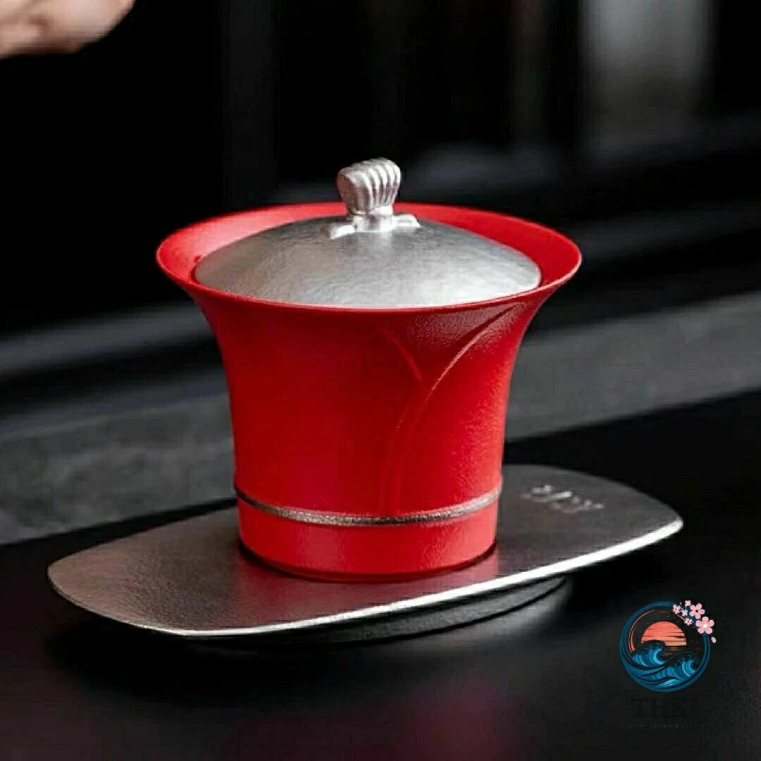 蓋碗 茶杯セット おしゃれ 耐熱磁陶器製の中国茶器 1 客|オンラインストア サリー