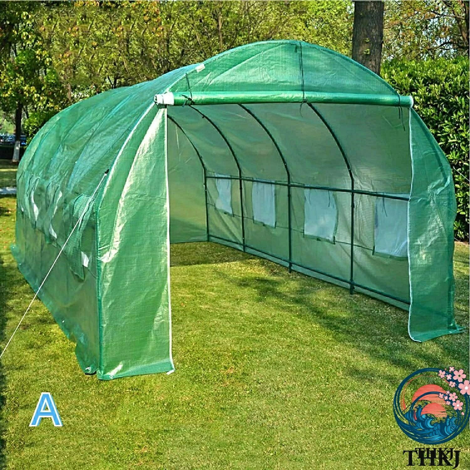 多機能 植物温室 温室 White 大型ポータブルウォークインガーデン温室 6x3x2.2m 屋外パティオホットハウス ビニールハウス 6x3x2.2m 温室棚 Size ガーデニング温室 果物 野菜 植物 White|オンラインストア サリー