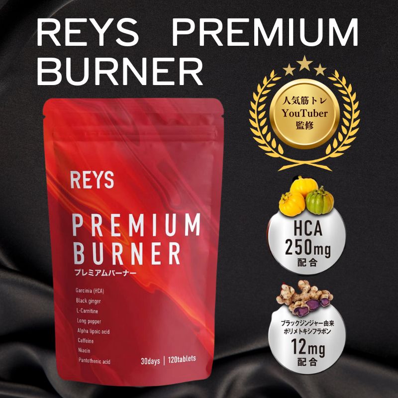 REYS PREMIUM BURNER 120錠×3袋 REYS レイズ 【PREMIUM BURNER】 プレミアムバーナー 120粒