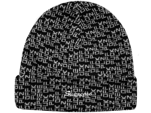 【定価以下】Supreme Block Knit Beanie ビーニー 黒 Supreme Block Knit Beanie (SS25) - $60