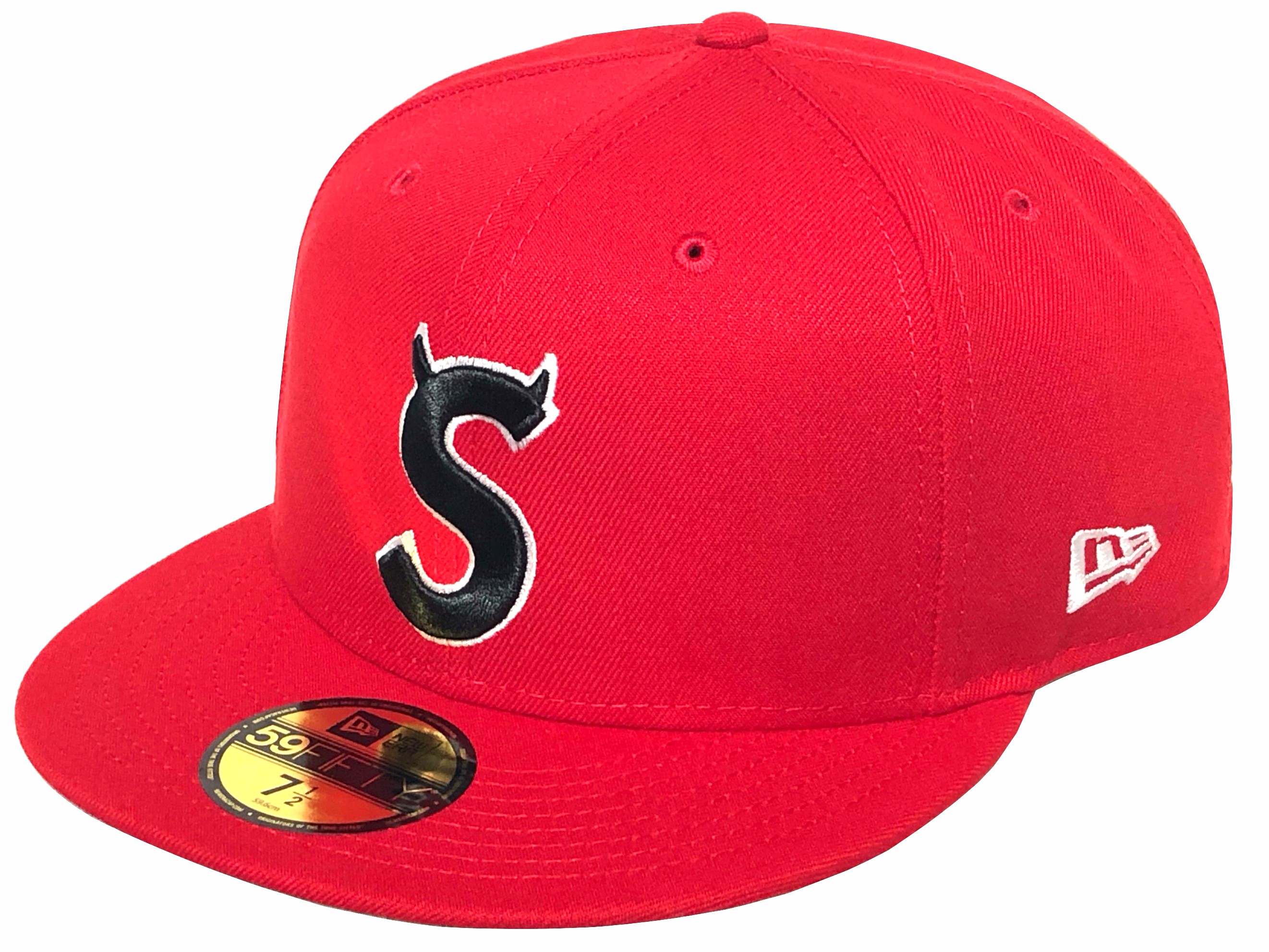 SUPREME シュプリーム キャップ ニューエラ コラボ 26SS 赤 Supreme Devil S Logo New Era cap RED シュプリーム デビル Sロゴ ニューエラ キャップ レッド エスロゴ 刺繍 角|ONLY ONE STYLE