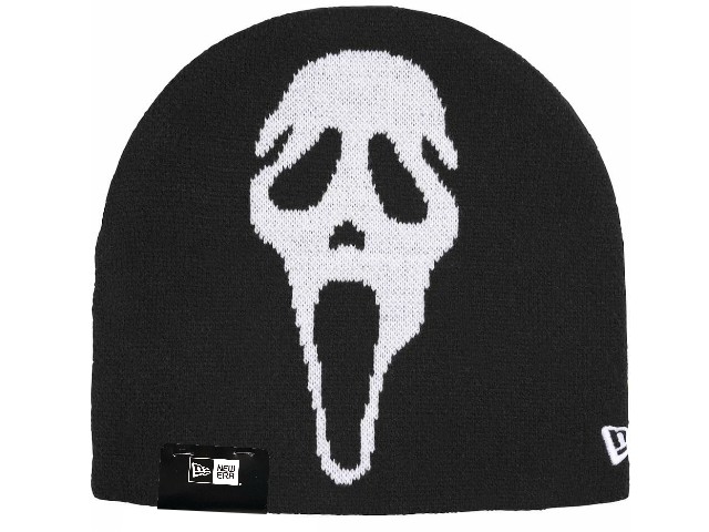 SUPREME シュプリーム ニューエラ コラボ ニット帽 26SS 黒 New Era Ghostface Beanie BLACK ニューエラ ゴースト フェイス ビーニー ブラック シングル スクリーム｜ONLY ONE STYLE
