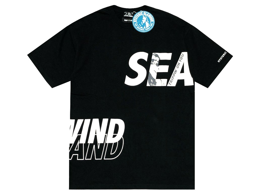 Tシャツ カットソー お気にいる Glamour Hysteric ヒステリックグラマー Black Tシャツ 半袖 Tee 黒 新品 aw コラボ ウィンダンシー Sea And Wind