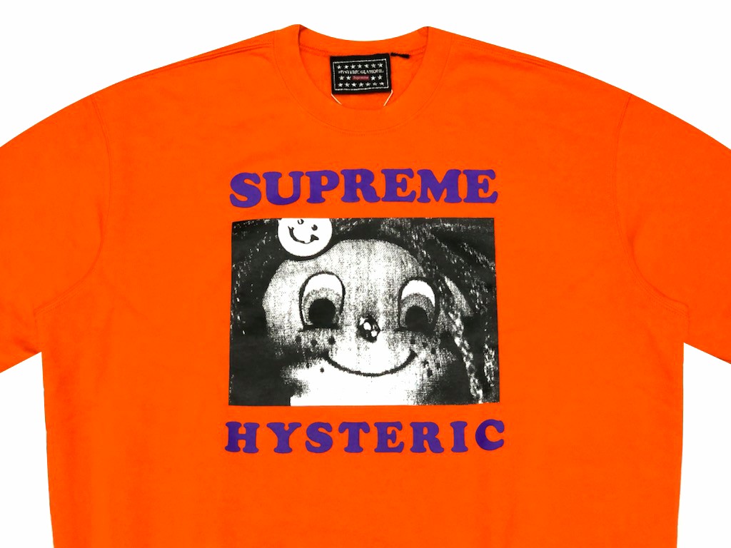 オープニング大放出セール Supreme シュプリーム Hysteric Glamour ヒステリックグラマー コラボ 21ss 新品 オレンジ Crewneck クルーネック スウェット トレーナー Orange 全国組立設置無料 Restaurant Yogihaus De