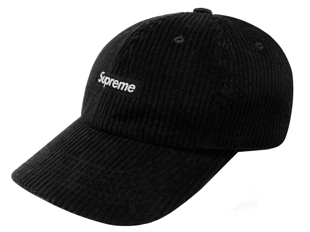 開店祝い 楽天市場 Supreme シュプリーム aw 新品 黒 Ripple Corduroy Small Box 6 Panel Cap コーデュロイ スモール ボックス ロゴ 6パネル キャップ ブラック Black Only One Style 超歓迎 Matijevic Rs