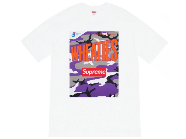 注目の 楽天市場 Supreme シュプリーム ウィーティーズ コラボ 21ss 新品 白 Wheaties Tee Tシャツ ホワイト シリアル プリント Tシャツ White Only One Style 60 Off Www Trailconnections Com