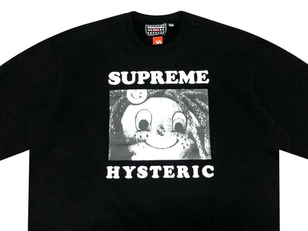 スウェット トレーナー 売り切れ必至 Supreme シュプリーム Black スウェット トレーナー クルーネック Crewneck 黒 新品 21ss コラボ ヒステリックグラマー Glamour Hysteric Upscontroles Com Br