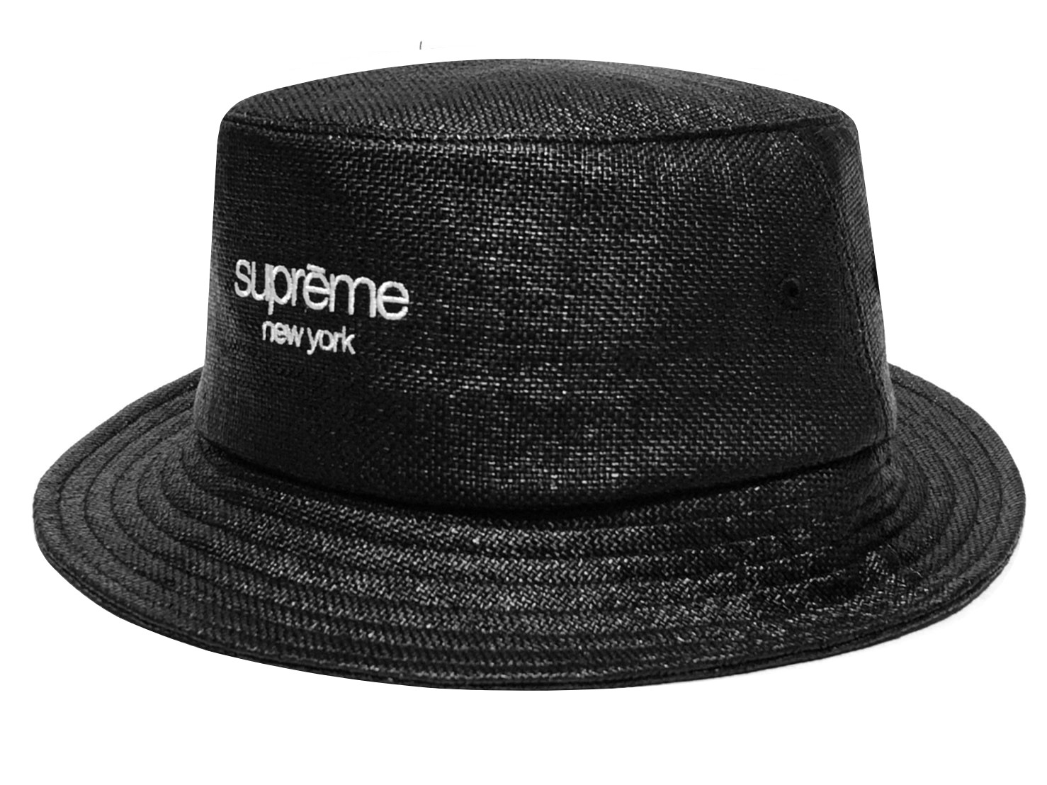 楽天市場】SUPREME シュプリーム 22SS 新品 黒 Raffia Crusher HAT