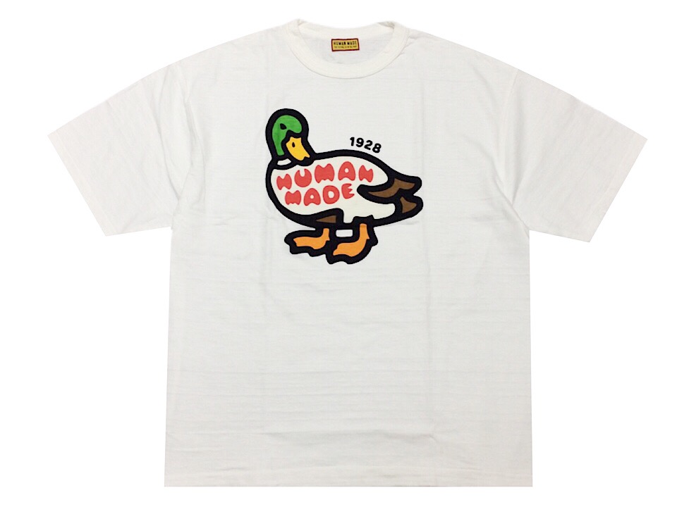 HUMAN MADE Stores Exclusive Animal Graphic T-Shirt 1928 / Duck 京都押さえる 25SS 新品 白 ヒューマンお手伝いさん バス発着場押さえる 毛の荒物 グラフィック ティーシャツ 1928 / 合鴨 白いこと WHITE NIGO