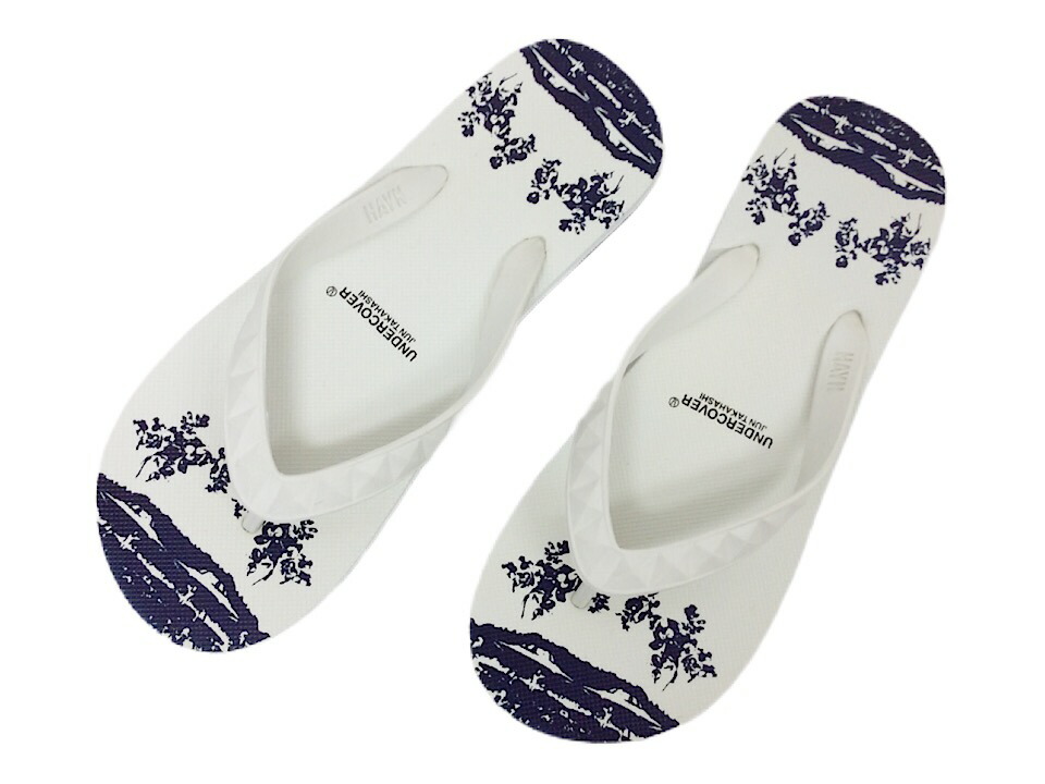 UNDERCOVER x HAYN  UFO SANDALS 新品 アンダー押しかぶせる × ご機嫌アン 砂浜サンダル 白いこと ビーサン 天然ゴム草履 ビーチサンダル-靴