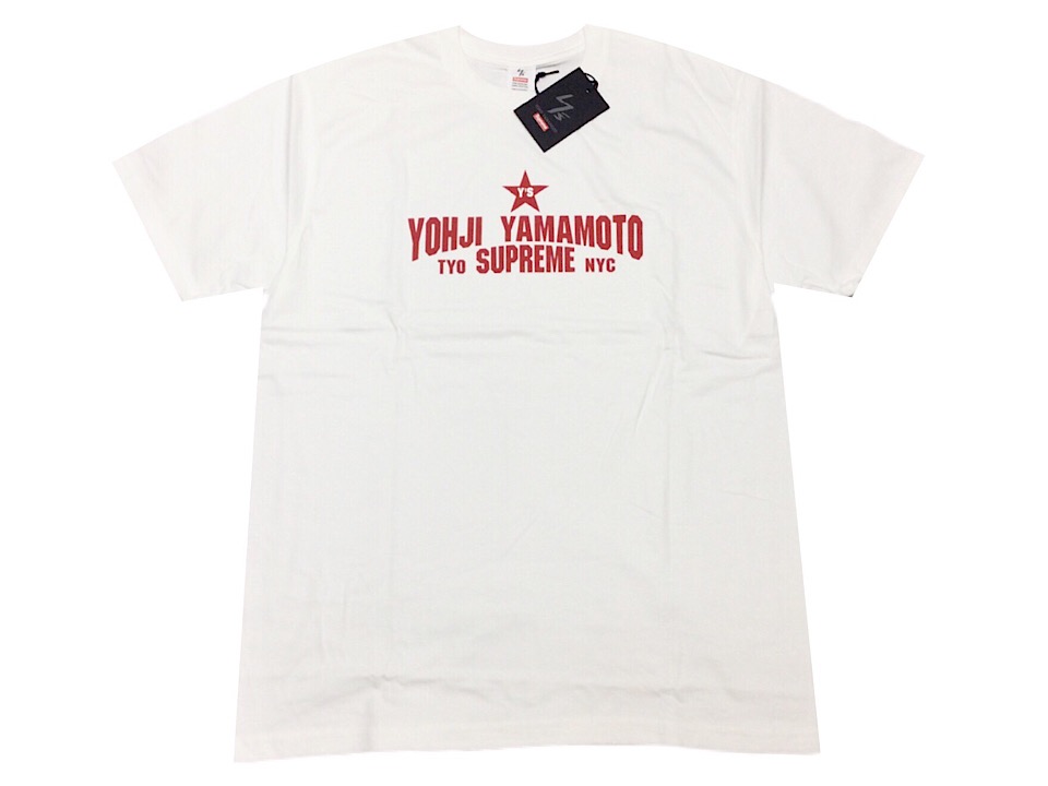 SUPREME シュプリーム Y\u0027s ワイズ コラボトップス 25AW 新品 白 Supreme x Y\u0027s by Yohji Yamamoto Star Tee WHITE シュプリーム x ワイズ バイ ヨウジヤマモト はやりっ子 プルオーバー 白いこと カットソー 25FW