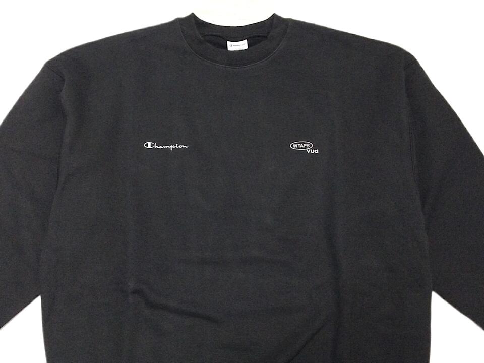 WTAPS x Champion ダブルタップス x チャンピオン コラボ スウェット 26SS 新品 黒 WTAPS x Champion Academy Crew Neck / CTPL BLACK ダブルタップス x チャンピオン アカデミー クルーネック スウェット シャツ トレーナー ブラック|ONLY ONE STYLE