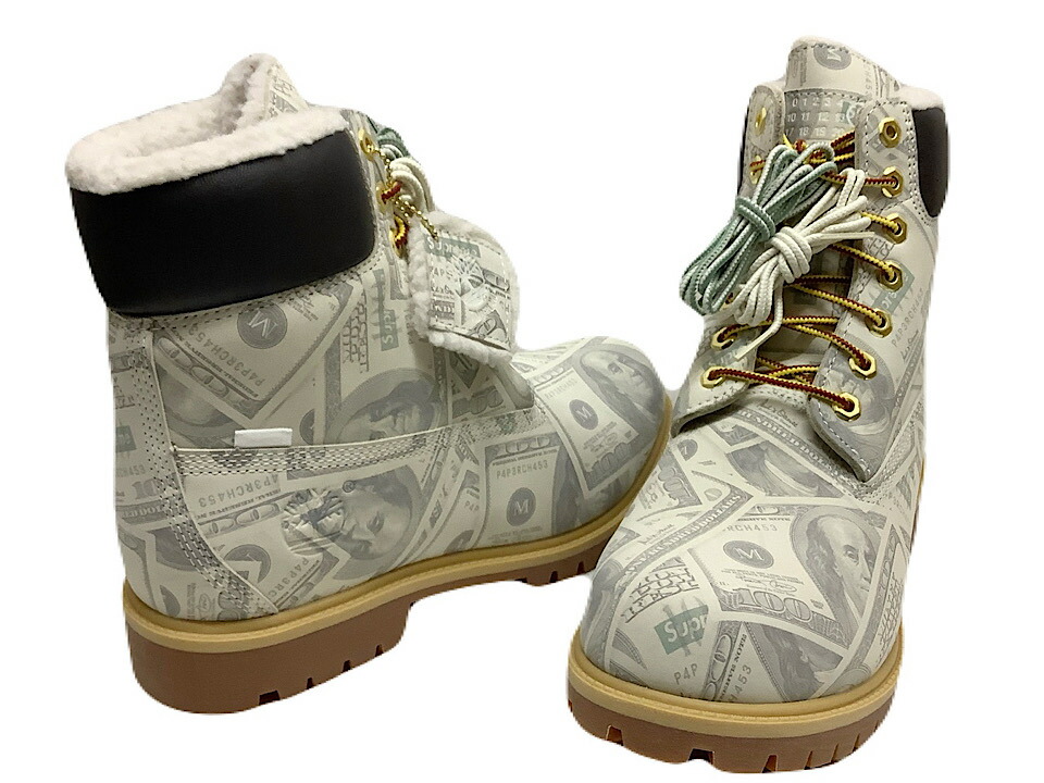 SUPREME シュプリーム コラボ ブーツ 26SS 新品 Supreme x MM6 Maison Margiela x Timberland Money 6 Inch Premium Waterproof Boot Multicolor シュプリーム MM6 メゾン マルジェラ ティンバーランド マネー 6インチ プレミアム ウォータープルーフ ブーツ マルチカラー|ONLY ONE STYLE