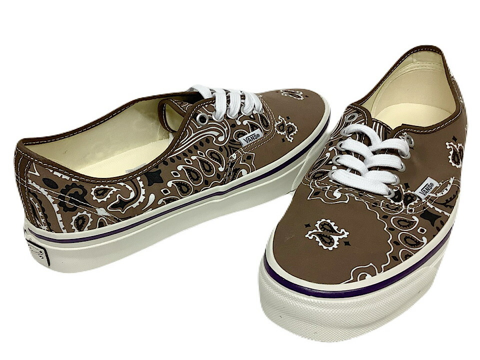 VANS Exclusive for Ron Herman Authentic Paisley 別注 26SS 新品 茶 Ron Herman ロンハーマン VANS AUTHENTIC バンズ オーセンティック ペイズリー ヴァンズ スニーカー バンダナ ブラウン｜ONLY ONE STYLE