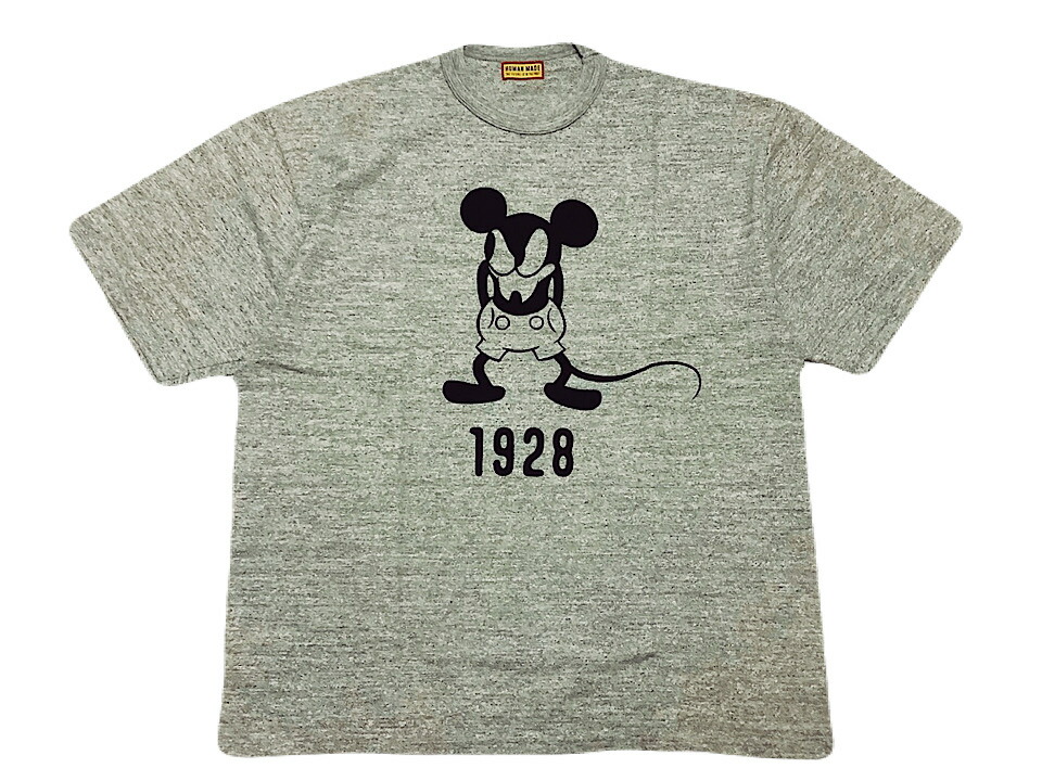 HUMAN MADE x Mickey Mouse GRAPHIC T-SHIRT #2 1928 京都限定 26SS 新品 グレー ヒューマンメイド ストア 限定 ミッキー マウス グラフィック Tシャツ 1928 ディズニー GRAY NIGO|ONLY ONE STYLE
