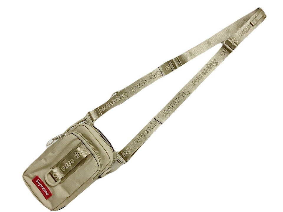 SUPREME シュプリーム 肩肉 うしろ側 26SS 新品 タン Supreme Shoulder Bag TAN ベージュ 曲がった掛け 合切袋
