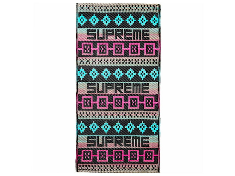 SUPREME シュプリーム インテリア マット 26SS 新品 Sosenap Plastic Mat Grey ソセナップ プラスチック マット グレー ラグ 幾何学模様 セネガル｜ONLY ONE STYLE