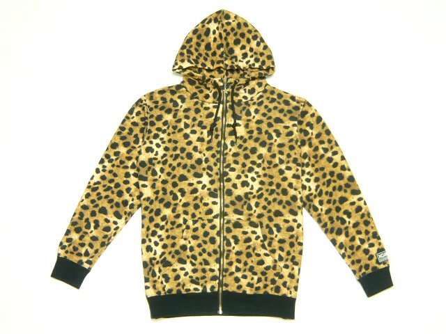 X-girl エックスガール 新品 レオパード パーカー BIG DELIGHT SWEAT HOODIE ヒョウ柄