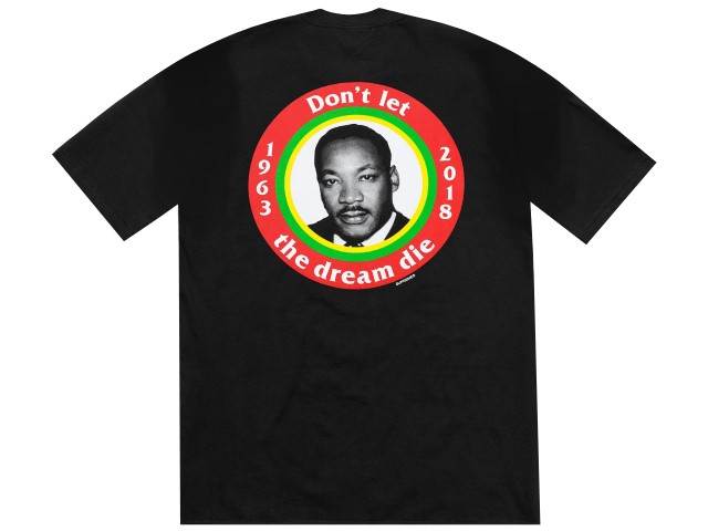 SUPREME シュプリーム Tシャツ 18SS 新品 黒 Dream Tee キング牧師 フォト プリント BLACK ブラック|ONLY ONE STYLE