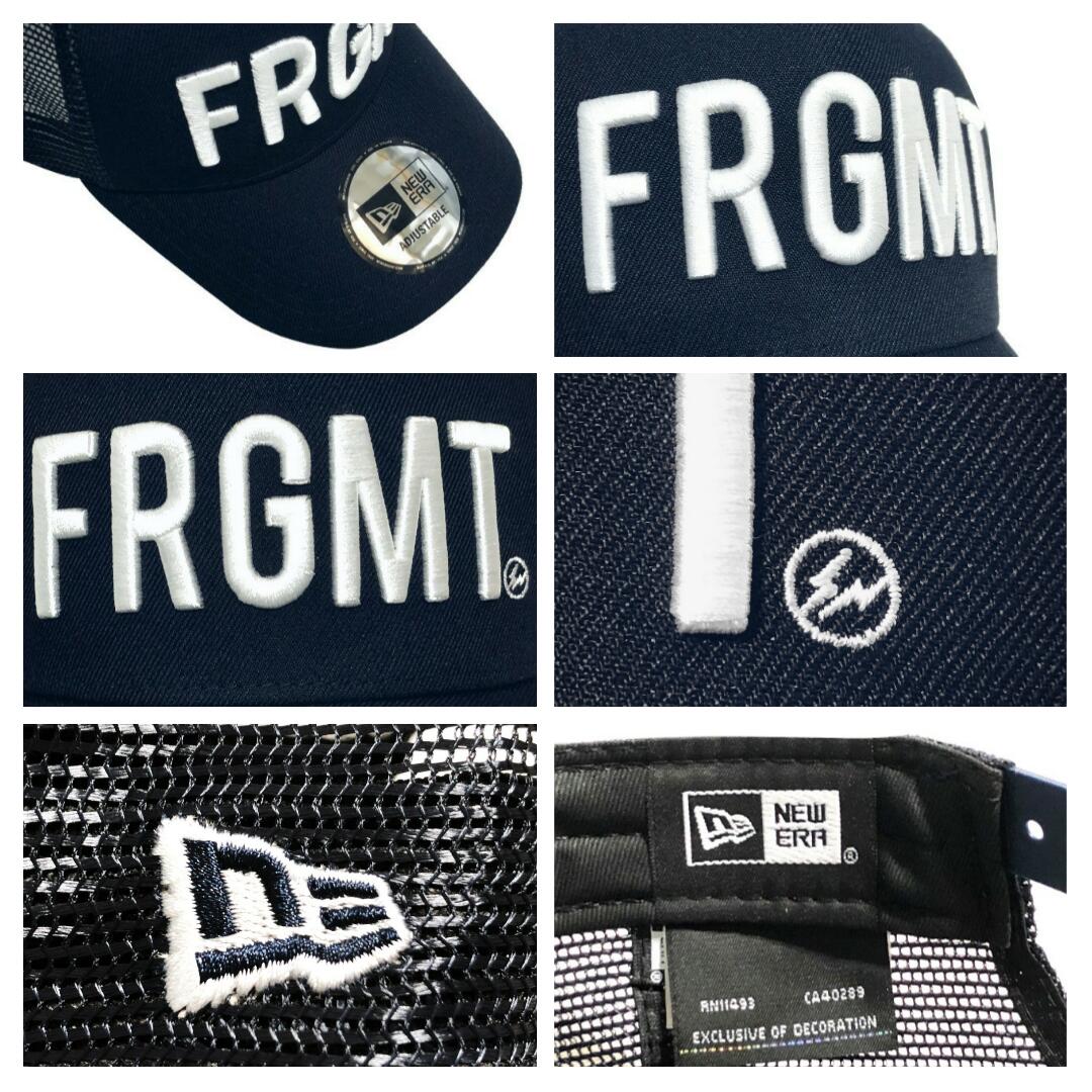 Fragment Design 砕片 計画 ニュー内鰓 共同 新品 濃紺 New Era 9forty A Frame Trucker Cap Frgm ロゴ メッシュ 旗がしら Navy ダークブルー 刺しゅう 藤原ヒロシ Hf Jaalimentacao Com Br