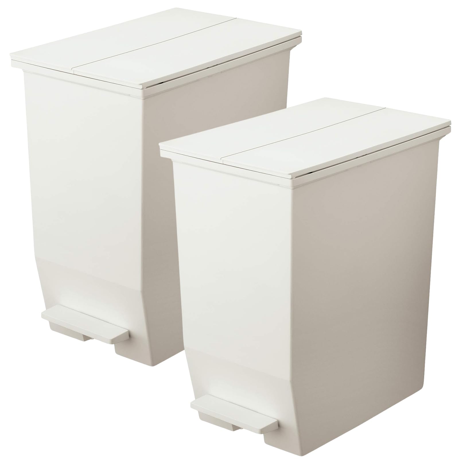 ゴミ箱 45L 2個セット ペダル式 両開き 縦型 分別 スリム 抗菌 防汚 蓋付き キッチン ダストボックス ペダルオープン｜EverestOnline
