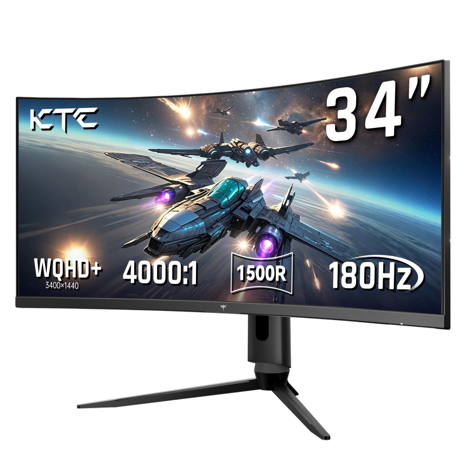 ゲーミングモニター 34in ウルトラ広広とした WQHD 165サイクル 1500R 曲面見せびらかす HDR相応う HDMI DisplayPort VESA相応う 高さ合わせる チルト スイ呼びりん 中心役立つこと積み上げる マイコン管する