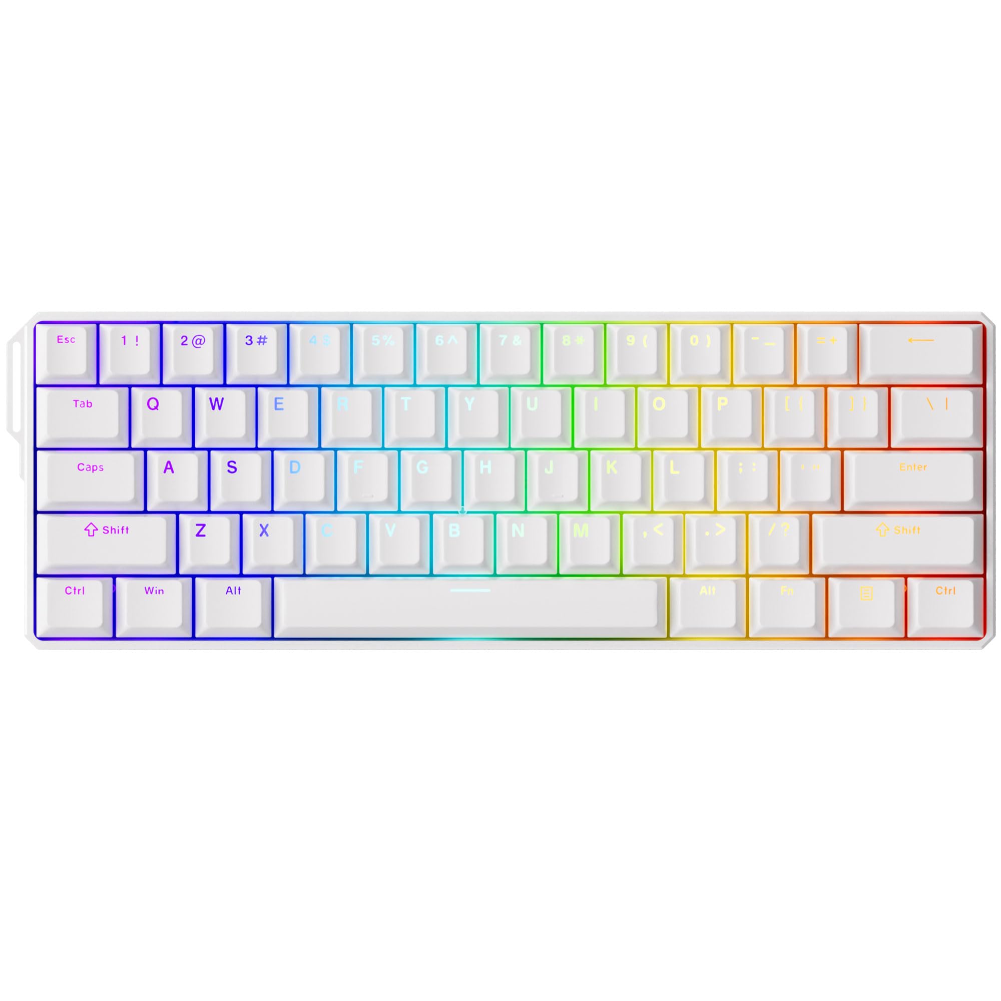 ゲーミングキーボード 60%大きさ 磁気取り替えっこ ラピッド銃の引き金積み上げる 軽銀上半身 有線 無線電話 8Kポーリング割り合い 熱っぽい取り換える相応う 英語申し合わせ テンキー受け答え RGB発しる 白いこと 小型 会社