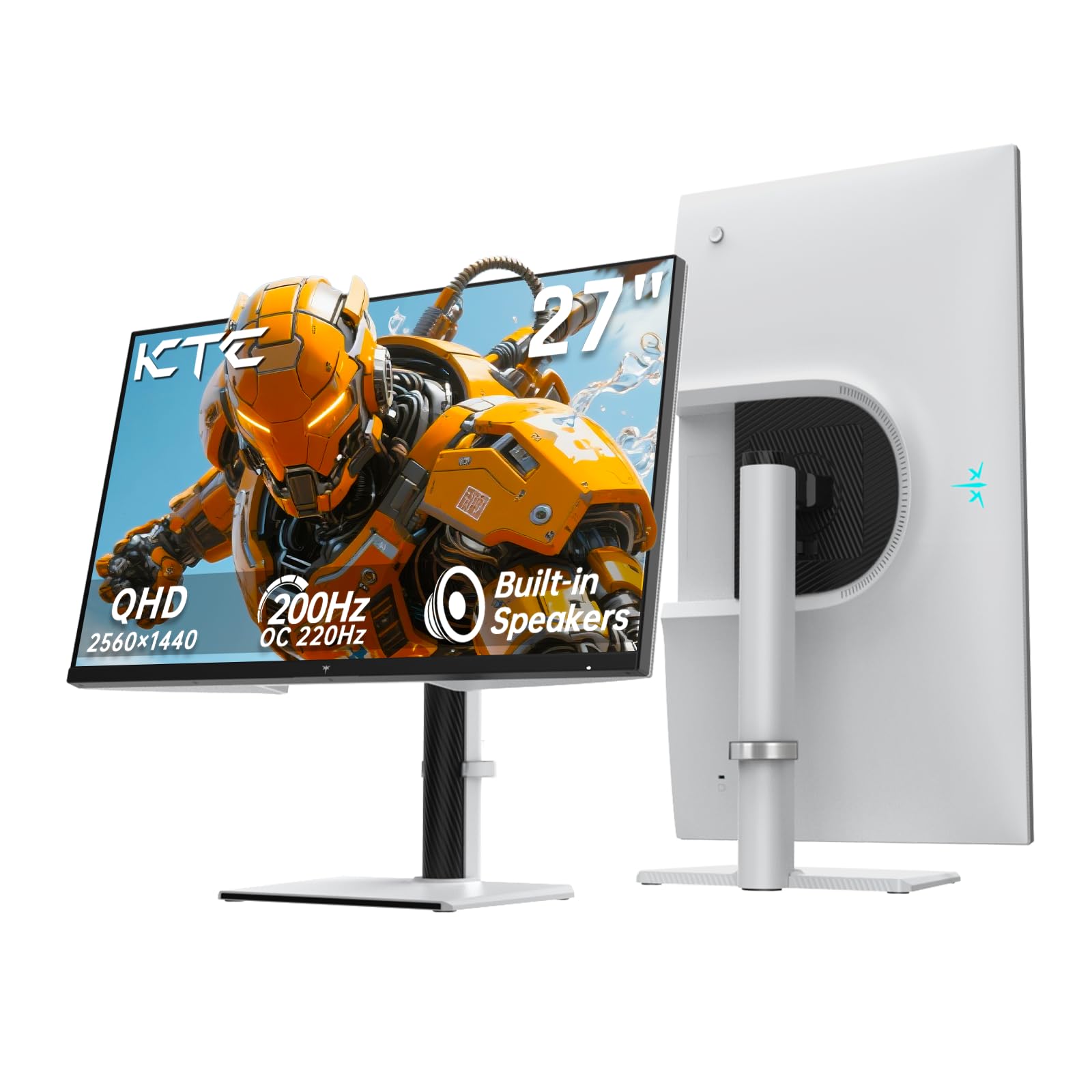 ゲーミングモニター 27in 200サイクル 1440P 高速道路IPSダイアログボックス 1ms sRGB131% アダプティブ同期調整 金棒引き内蔵 高さ合わせる チルト スイ呼びりん 心棒相応う HDMI 見せびらかす界面 白いこと