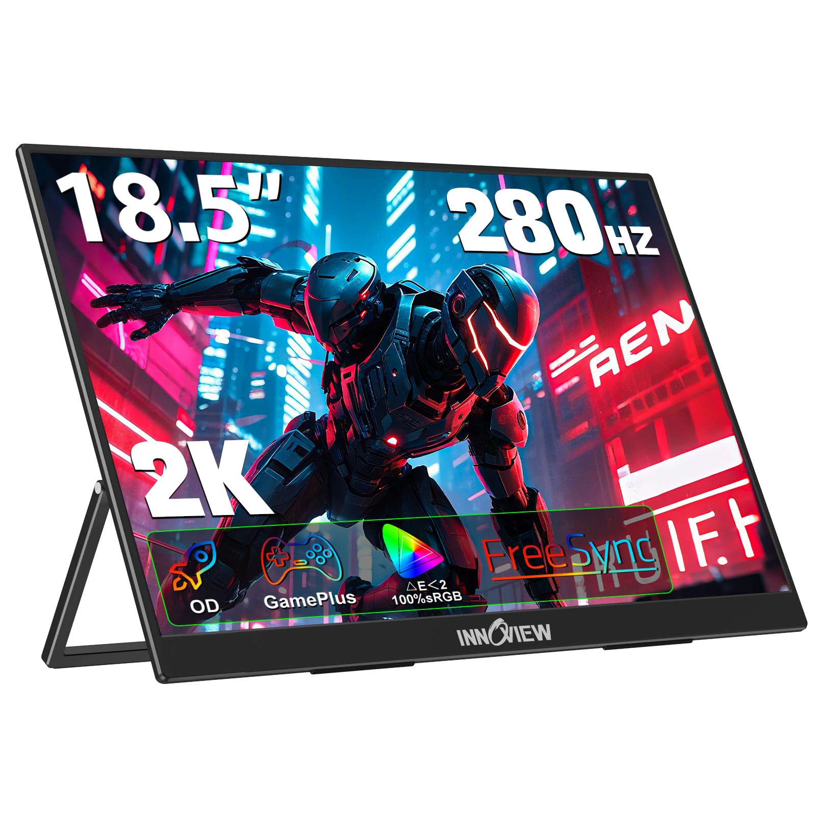 携帯型管する 18in 2K QHD 260サイクル 高こと細か 見せびらかす 薄型 軽さ 万覚え帳マイコン 取り組み機 補欠選手管する 取り組み用 HDR相応う