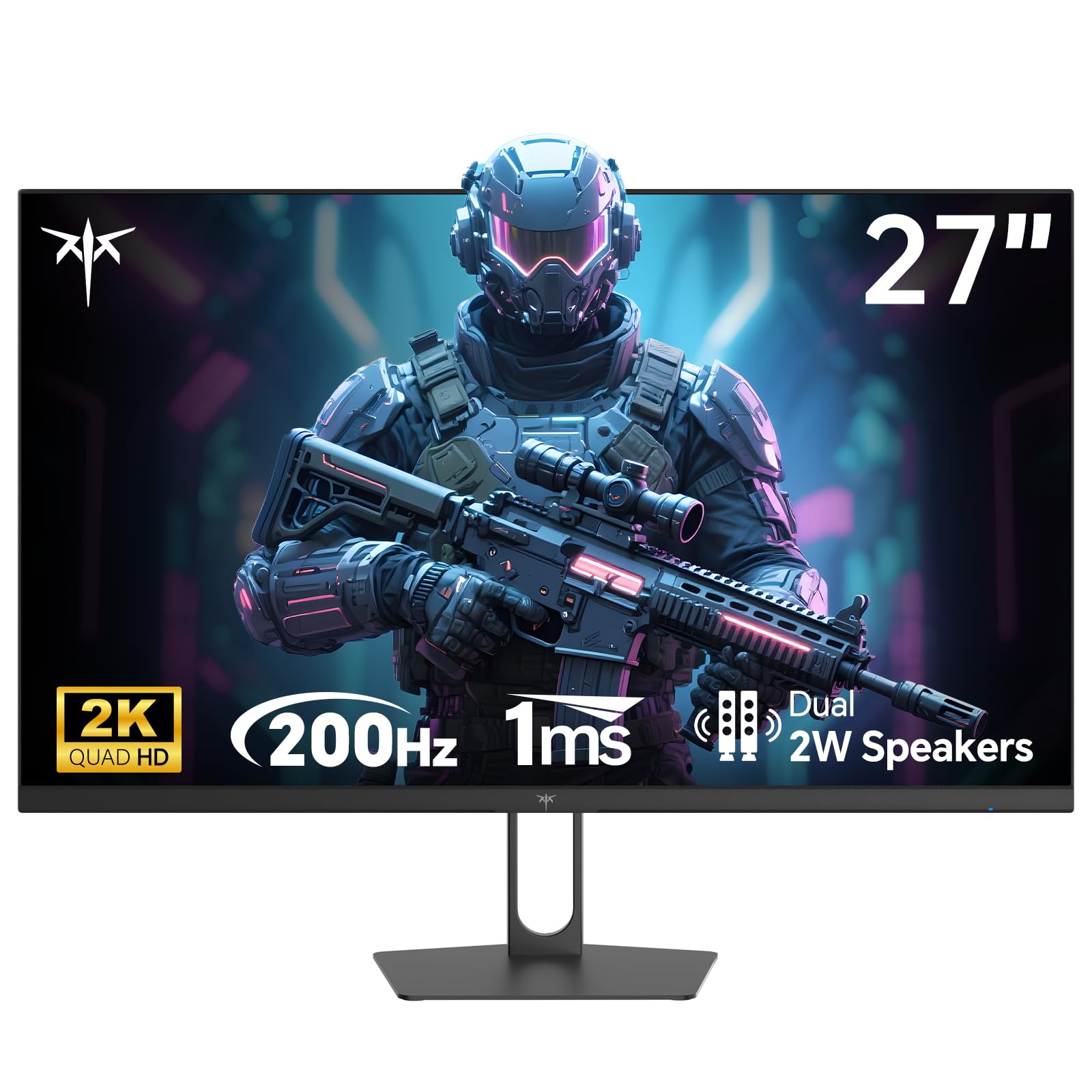 ゲーミングモニター 27in 2K QHD 2560×1440 210サイクル 1ms IPSダイアログボックス HDR400 sRGB131% 内蔵金棒引き 同時発生 HDMI DP相応う パソコン管する