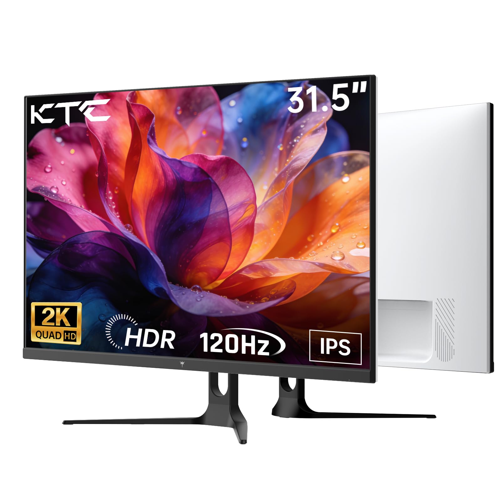 パソコン管する 32in 2K QHD 120サイクル IPSダイアログボックス 非光輝 アダプティブ同時発生 HDR10 HDMI DP チルト合わせる VESA相応う 執務室 取り組み用 白いこと