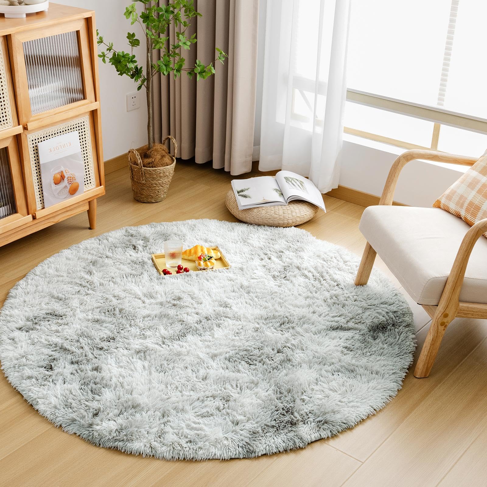 シャギーラグ 引っ敷き 引っ敷き 長毛 ふわふわ 上滑り打ち切り付き添い人 オール時節 床暖房装置相応う リビング 昼御飯 床材 引っ敷き