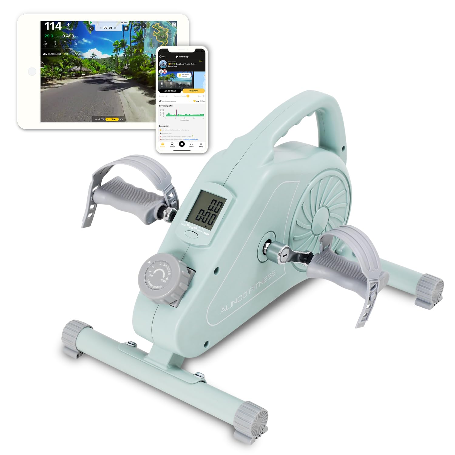 フィットネスバイク エアロバイク マグネティックバイク ミニ 小型 健康器具 ダイエット器具 家庭用 静音 軽量 コンパクト 省スペース 簡単移動|EverestOnline