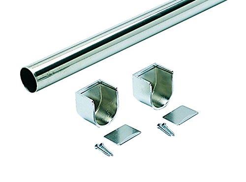 南海プライウッド 収納金具 ハンガーパイプセットC シルバー φ32