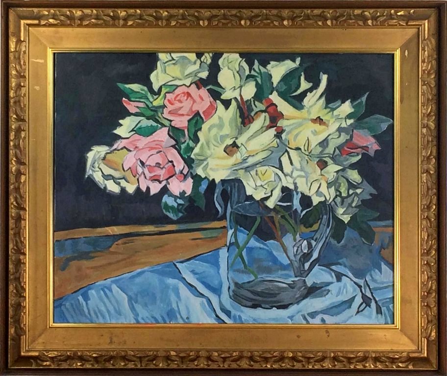 小阪正次 花瓶と花 F4 絵画と画集本 小阪正次 花瓶と花 F4 絵画と画集本
