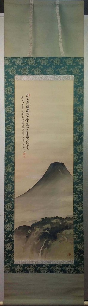 鳥谷幡山　「晩景富岳図」　共箱｜小野画廊