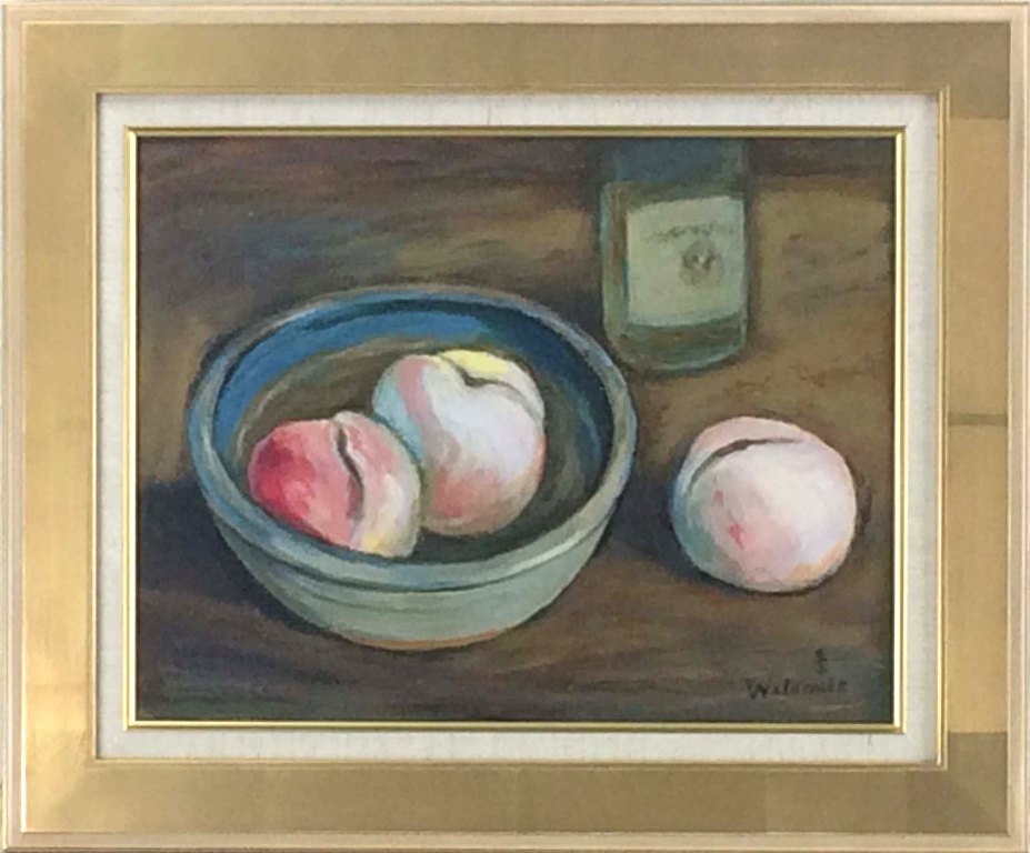 【真作】絵画　若井良一　油彩4号　錦秋奥入瀬　文部大臣奨励賞　精密描写　K112 真作】絵画 若井良一 油彩4号 錦秋奥入瀬 文部大臣奨励
